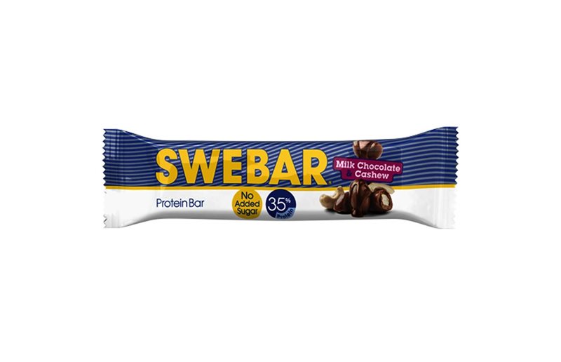 Dalblads Nutrition Swebar Uten Tilsetning av Sukker Melkesjokolade & Cashewnøtter