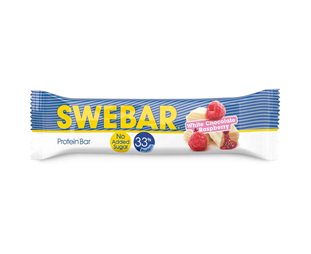 Dalblads Nutrition Swebar Uten Tilsatt Sukker Hvit Sjokolade & Bringebær