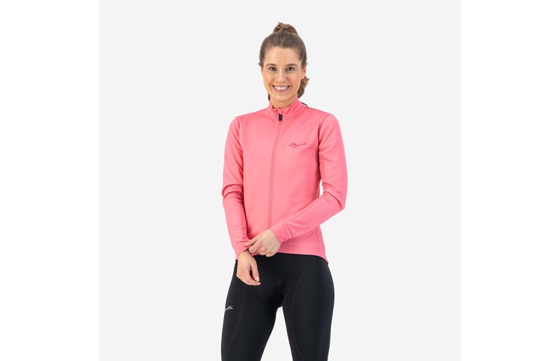 Rogelli Naisten pyöräilytakki LS Core Pink