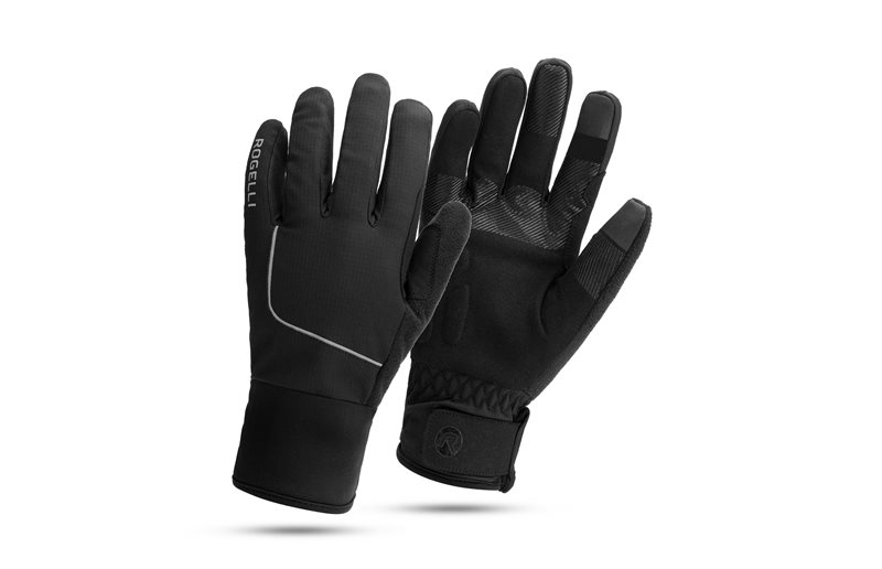 Rogelli Talvipyöräilyhanskat Winter Essential Musta