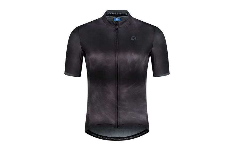 Rogelli Pyöräilypaita SS Tie Dye Miesten Musta/Harmaa