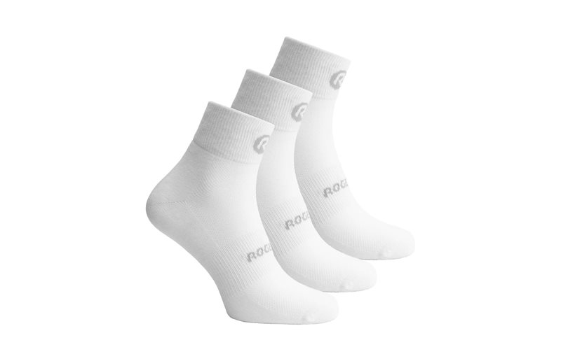 Rogelli Pyöräilysukat Multipack Core 3-Pack Valkoinen