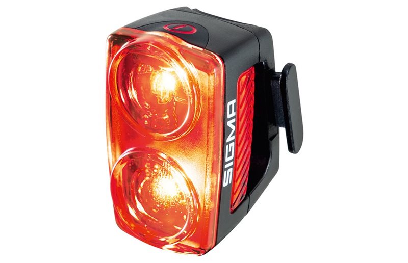 Polkupyörän takavalo+jarruvalo Sigma Buster RL 150 USB-ladattava