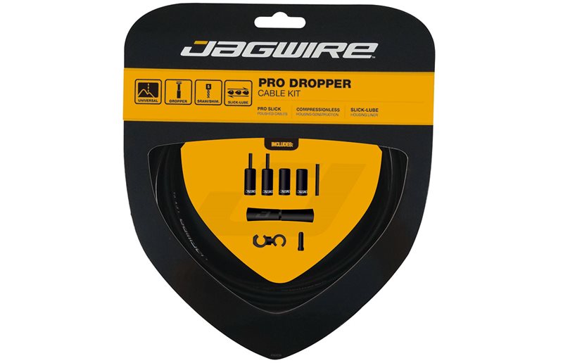Jagwire Kabelsett Pro Dropper 0.8X2000 mm Kabel + 1700 mm Overtrekk