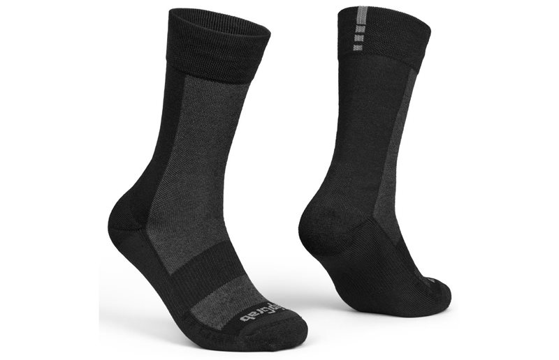 GripGrab Alpine Merino High Cut Talvipyöräilysukat Black