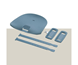 Lisävarustesarja URBAN IKI Child seat styling set Rear Blue
