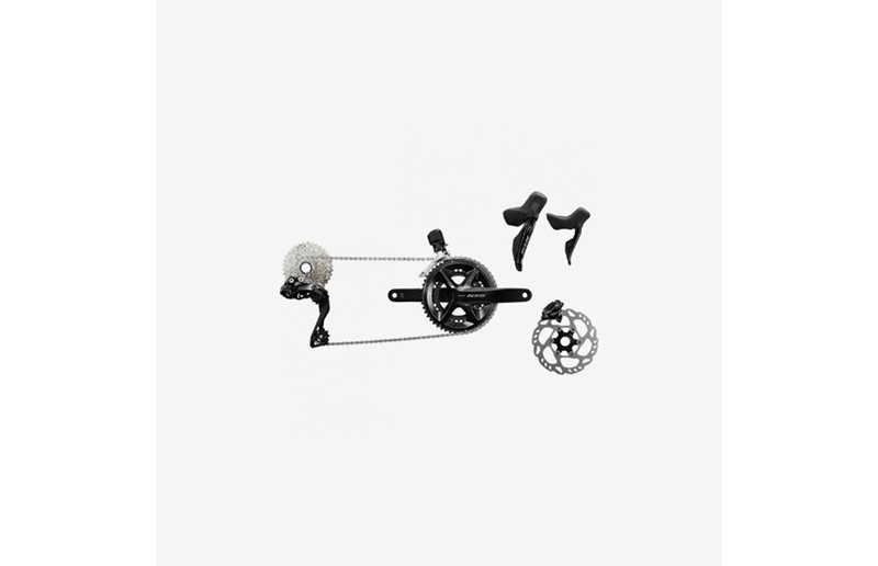 Komponentgruppe Shimano 105 Di2 R7100 Launch Kit 2x12 gear 172,5 mm 50-34T 11-34T