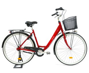 Naisten polkupyörä MADE Viola City 7-vaihteinen 28" Metallinpunainen