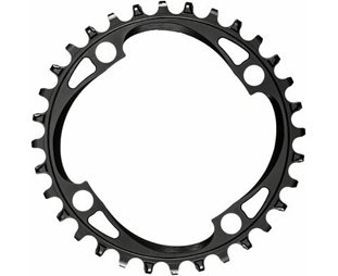 absoluteBLACK Eturatas ⌀104mm BCD 1x10/11/12-vaihteinen NW Alu OneSize