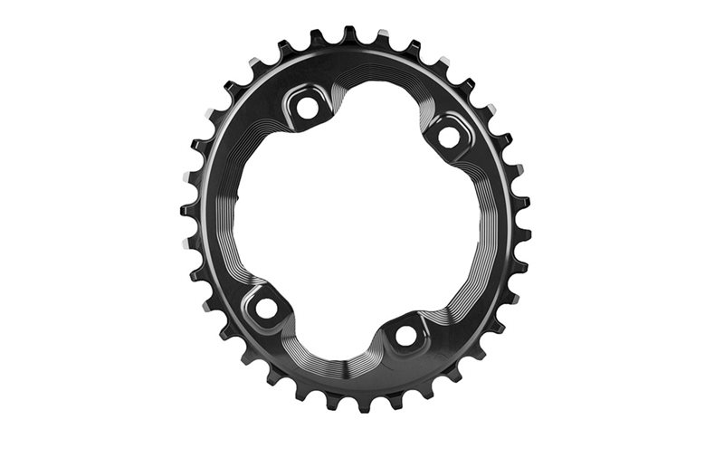 absoluteBLACK Eturatas ⌀96mm BCD 1x10/11/12-vaihteinen Ovaali NW M8000/M7000 Alu 32T