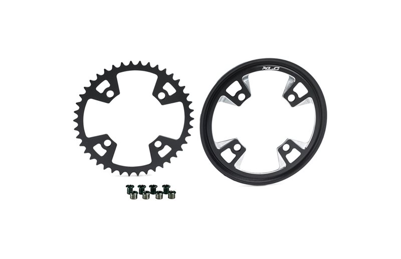 XLC Eturatas Cr-E02 ⌀104mm BCD Yksivaihteinen Alu 38