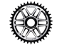 Drev XLC CR-E07 DM (Bosch) 12-Speed Bosch Gen.4 Alu 38T Sølv/sort