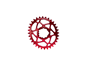 Drev AbsoluteBlack Chainring Direct Mount Singlespeed 36T til XTR M9100/M9120 rød