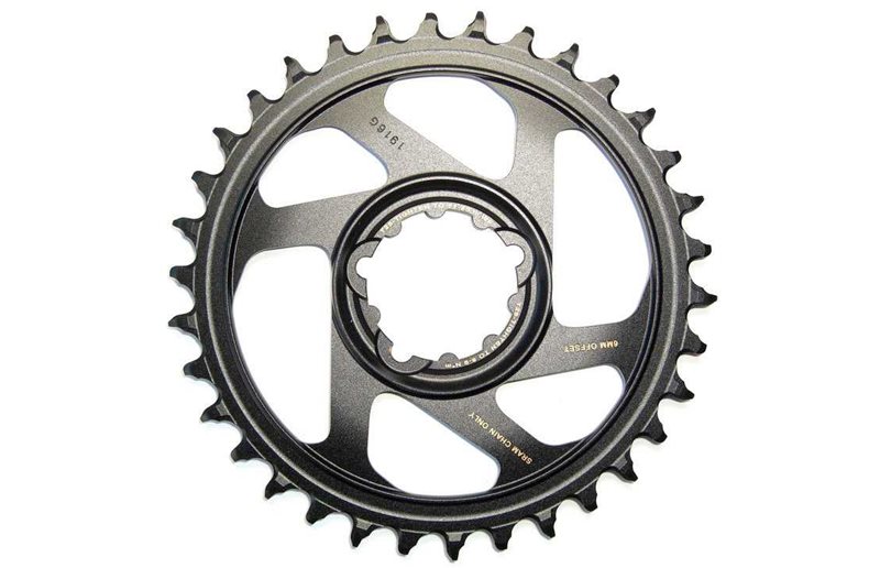 Drev SRAM X-Sync 2 Eagle MTB aluminium direct mount 6 mm offset 1 x 11-12 gear 30T sort/guld