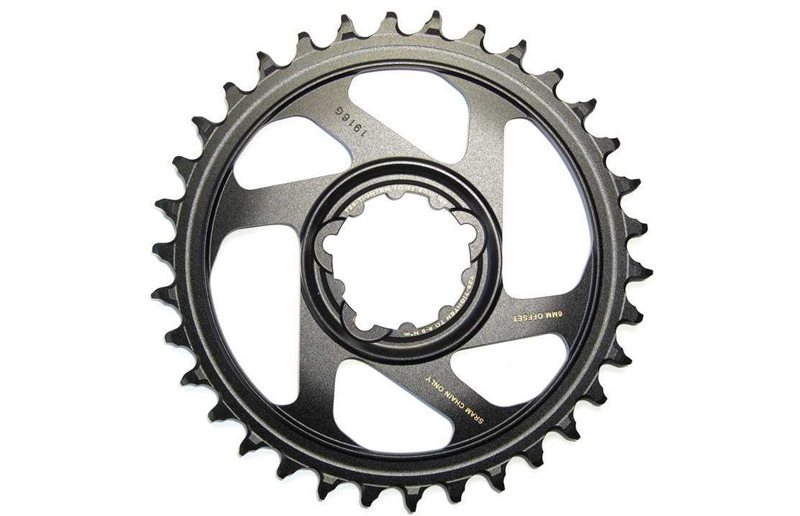 Drev SRAM X-Sync 2 Eagle MTB aluminium direct mount 3 mm offset Boost 1 x 11-12 gear 38T sort/guld