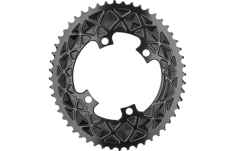 absoluteBLACK Eturatas Premium Line ⌀110mm BCD (Shimano Asymmetric) 2x10/11-vaihteinen Ovaali Shimano Alu OneSize