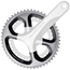 Drev Shimano Dura-Ace FC-9000 MD 110 bcd 2 x 11 gear 53T sort