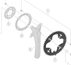Drev Shimano Alivio FC-T4010 104 bcd 3 x 9 gear 48T sort