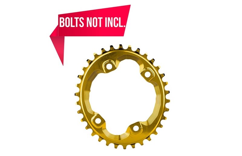 absoluteBLACK Eturatas ⌀96mm BCD 1x10/11/12-vaihteinen Ovaali NW M8000/M7000 Alu OneSize