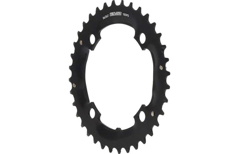 Drev SRAM Mountain til Specialized 36/24 104 bcd 10 gear 36T sort