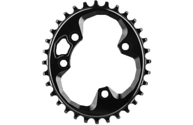absoluteBLACK Eturatas ⌀76mm BCD 1x10/11/12-vaihteinen Ovaali NW Rotor Alu 30