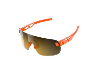 Poc Sykkelbriller Elicit Fluorescent Orange Gjennomsiktig