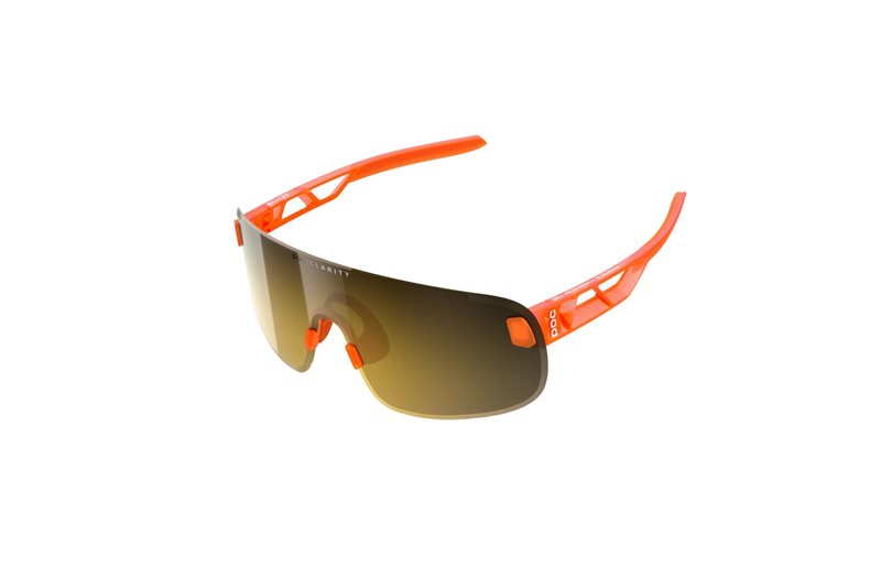Poc Cykelbriller Elicit Fluorescerende Orange Gennemsigtig