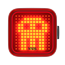 Knog Baklys Blinder Skull Red