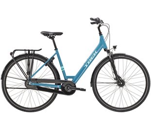 Trek Hybridcykel District 1 Equipped Lowstep Teal