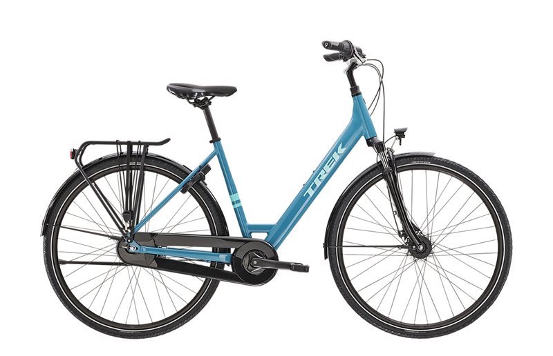 Trek Hybridcykel District 1 Equipped Lowstep Teal