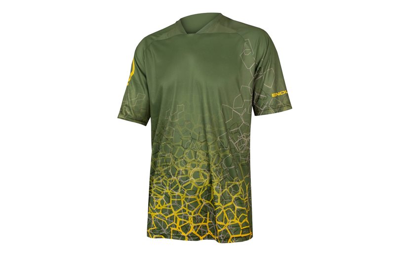 Endura Pyöräilypaita T-paita Singletrack Print Tee Ltd Olivegreen