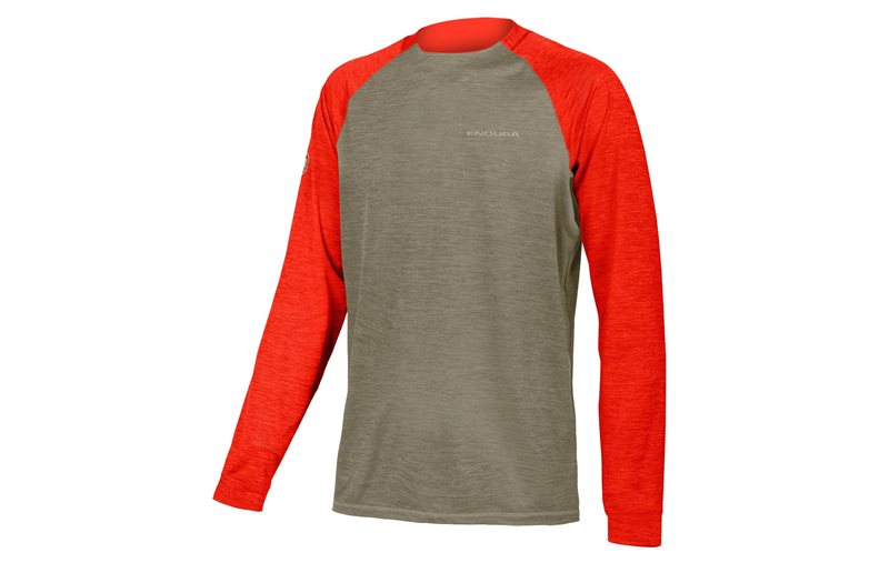 Endura Pyöräilypaita Singletrack pitkähihainen paita Pewtergrey