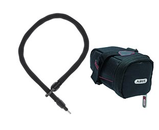Plug-in Lukkoketju ABUS 6mm Ivy Shield Runkolukkoon 100cm sis.Satulalaukku