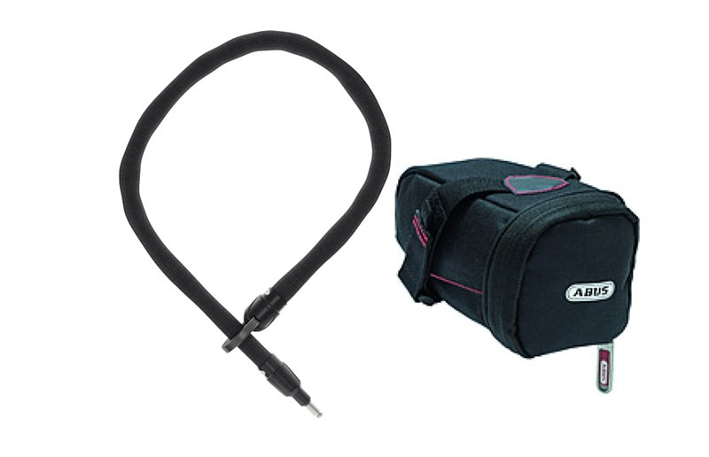 Plug-in Lukkoketju ABUS 6mm Ivy Shield Runkolukkoon 100cm sis.Satulalaukku