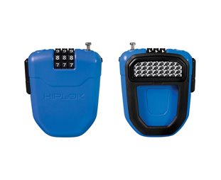 Vaijerilukko Hiplok FX Reflex Cyan