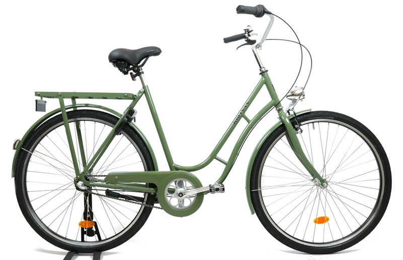 Kronan Naisten polkupyörä Original D3 3-vaihteinen Oliivinvihreä