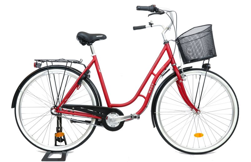 MADE Naisten polkupyörä Alcea 3-vaihteinen 28" Matta punainen