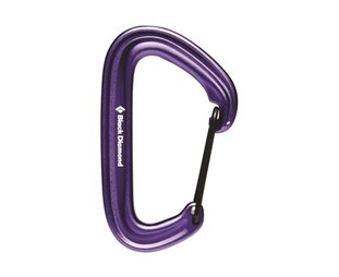 Black Diamond Karbiinihaka Litewire Carabiner Purple