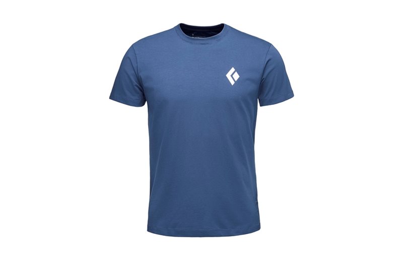 Black Diamond T-Shirt Herr Ss Equipmnt For Alpinist Tee Ink Blue