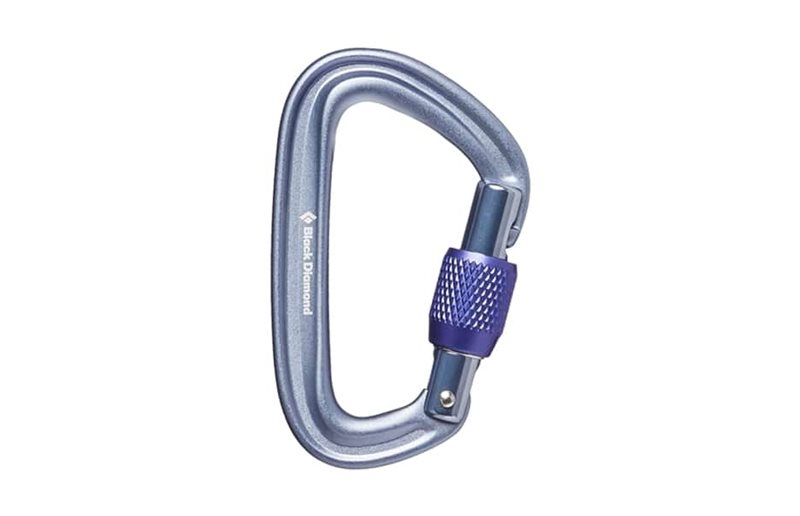 Black Diamond Ruuvilukkokarbiini Liteforge Screwgate Carabiner Harmaa