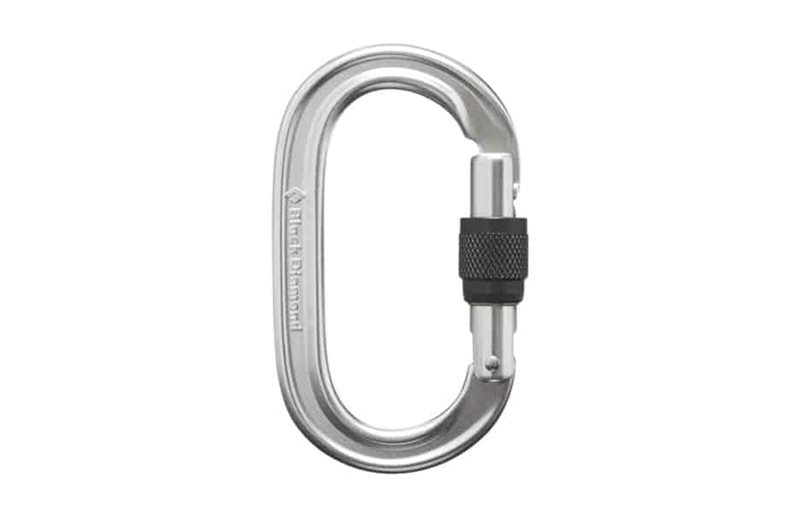Black Diamond Skruvkarbin Oval Keylock Skrueport Biner Polert