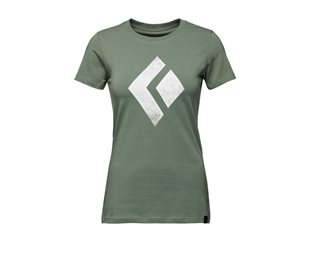 Black Diamond T-skjorte for kvinner Ss Chalked Up Tee Laurel Green