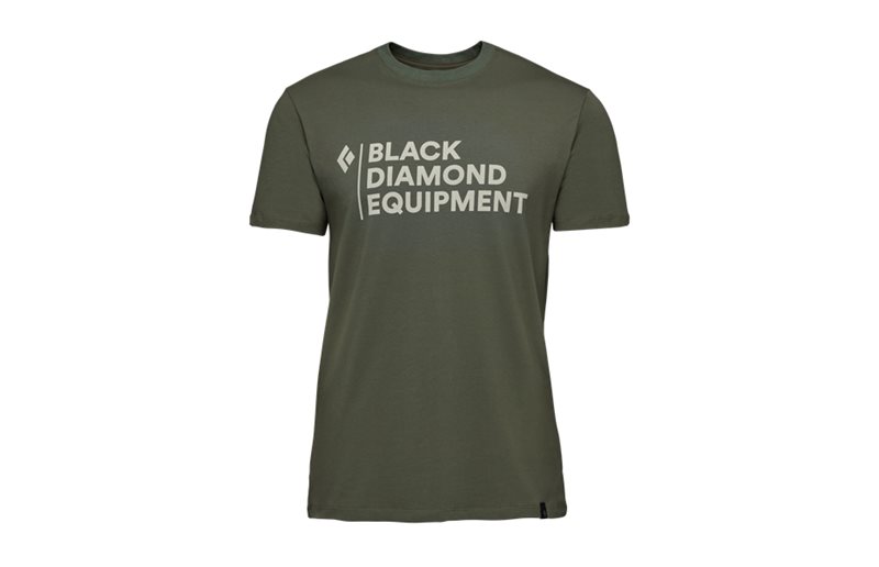 Black Diamond T-Shirt Herr Stacked Logo Tee Tundra