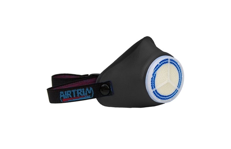 Fukt-/Varmeutveksler Airtrim Pustemaske Astma Black