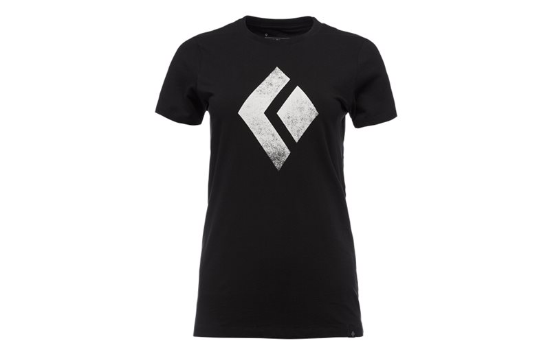 Black Diamond T-Shirt Dam Ss Chalked Up Tee Black