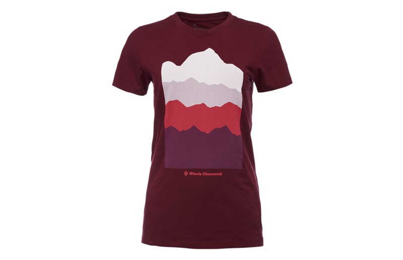Black Diamond T-skjorte for Damer Ss Vista Tee Bordeaux