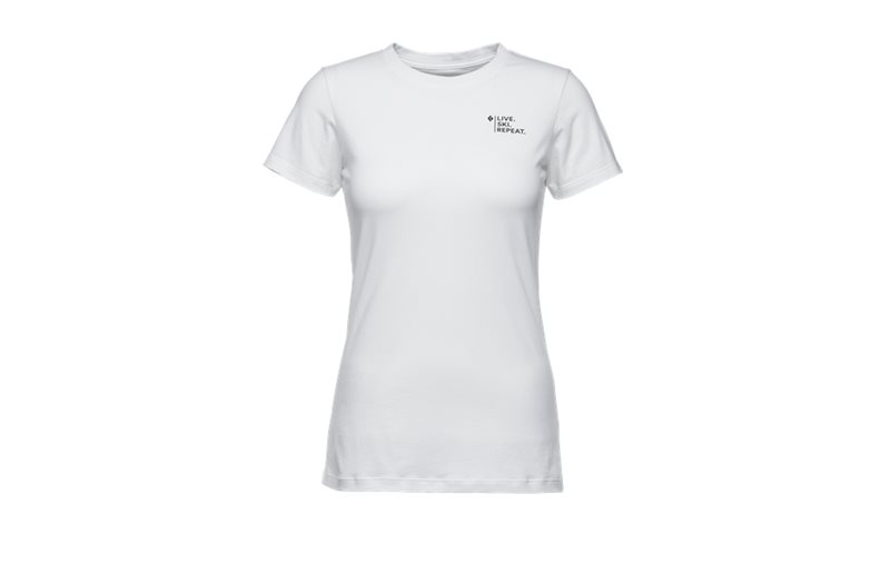 Black Diamond T-Shirt Dam Ski Mountaineering Tee White