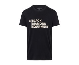 Black Diamond T-skjorte Herre Stacked Logo Tee Sort