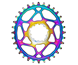 Drev absoluteBlack DM 3 mm Offset 1x10/11/12-Speed Oval NW BOOST SRAM Alu Oilslick 32T PVD Rainbow