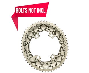 absoluteBLACK Eturatas ⌀110mm BCD (Shimano Asymmetric) 2x10/11-vaihteinen, Ovaali 9100/8000 Alu 50